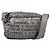 Borsa a tracolla CHANEL Unlimited Coated Canvas Silver CC Auth 204911 Argento
