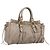 Borsa a mano Miu Miu in pelle 2way Beige Gold Auth 206249M D'oro