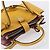 Borsa a mano Miu Miu in pelle 2way Giallo Tono Oro Auth bs37269A - vista 6