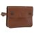 Hermès HERMES Pochette Green Leather Brown Auth ka6393 Braun