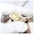 Borsa Small Flap CHANEL Macro Chevron in pelle Caviar Bianca Argento CC Auth ka6412V Bianco - vista 11