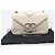 Borsa Small Flap CHANEL Macro Chevron in pelle Caviar Bianca Argento CC Auth ka6412V Bianco - vista 12