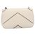 Borsa Small Flap CHANEL Macro Chevron in pelle Caviar Bianca Argento CC Auth ka6412V Bianco - vista 2