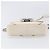 Borsa Small Flap CHANEL Macro Chevron in pelle Caviar Bianca Argento CC Auth ka6412V Bianco - vista 5
