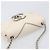 Borsa Small Flap CHANEL Macro Chevron in pelle Caviar Bianca Argento CC Auth ka6412V Bianco - vista 6