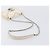 Borsa Small Flap CHANEL Macro Chevron in pelle Caviar Bianca Argento CC Auth ka6412V Bianco - vista 7