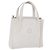 FENDI Handtasche aus Leder 2way White Gold Auth 200680 Weiß Golden