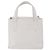 FENDI Handtasche aus Leder 2way White Gold Auth 200680 Weiß Golden - Ansicht 4