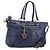Borsa a mano Miu Miu Vitellolux 2way Navy Gold Auth 206095M D'oro Blu navy