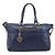 Borsa a mano Miu Miu Vitellolux 2way Navy Gold Auth 206095M D'oro Blu navy - vista 13