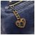 Borsa a mano Miu Miu Vitellolux 2way Navy Gold Auth 206095M D'oro Blu navy - vista 21