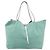 Borsa Tote Tiffany & Co. Camoscio Blu Turchese Argento Auth 206280A - vista 13