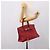Hermès Borsa a mano HERMES Star Mark Birkin 30 in pelle Taurillon Rossa Argento Auth LN222SM Rosso - vista 37