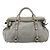 Borsa a mano Miu Miu Vitter Lux in pelle 2way Grigio Oro Auth ka6308 Marrone D'oro - vista 13