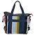 LOEWE Tote Bag Wolle 2way Blau Silber Auth 203705M - Ansicht 2