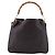 Borsa a tracolla GUCCI Bamboo in pelle 2way marrone scuro oro 001 0166 1577 Auth LN160 - vista 2