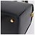 Borsa Salvatore Ferragamo Gancini in pelle blu navy e oro autentica 206360 D'oro - vista 16