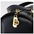 Borsa Salvatore Ferragamo Gancini in pelle blu navy e oro autentica 206360 D'oro - vista 19