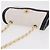 Borsa a tracolla CHANEL Matelasse con catena in pelle d'agnello Bianco e Oro CC Auth 206300SAV D'oro - vista 14