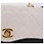 Borsa a tracolla CHANEL Matelasse con catena in pelle d'agnello Bianco e Oro CC Auth 206300SAV D'oro - vista 2