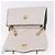 Borsa a tracolla CHANEL Matelasse con catena in pelle d'agnello Bianco e Oro CC Auth 206300SAV D'oro - vista 21