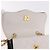 Borsa a tracolla CHANEL Matelasse con catena in pelle d'agnello Bianco e Oro CC Auth 206300SAV D'oro - vista 22
