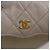 Borsa a tracolla CHANEL Matelasse con catena in pelle d'agnello Bianco e Oro CC Auth 206300SAV D'oro - vista 27