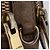 Bolso de hombro Miu Miu de cuero Ivory Gold Auth 206322 Dorado Crudo - vista 9