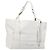 Borsa Tote Miu Miu Pelle Bianca Argento Auth 204751A Bianco