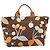 Bolso Tote Miu Miu Canvas Brown Gold Tone Auth bs37123 Castaño - vista 13