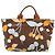 Bolso Tote Miu Miu Canvas Brown Gold Tone Auth bs37123 Castaño - vista 2