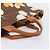 Bolso Tote Miu Miu Canvas Brown Gold Tone Auth bs37123 Castaño - vista 7
