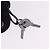 Borsa a mano Miu Miu in pelle nera e argento Auth am12613V Nero - vista 10