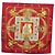 Hermès Pañuelo HERMES Carre 90 Seda Rojo Auth 199702M Roja