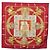 Hermès Pañuelo HERMES Carre 90 Seda Rojo Auth 199702M Roja - vista 13