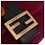 Borsa a tracolla FENDI Mamma Baguette in lana rossa e oro 8BR180 Auth 206269SM - vista 22