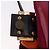 Borsa a tracolla FENDI Mamma Baguette in lana rossa e oro 8BR180 Auth 206269SM - vista 23