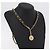 Collana CHANEL metallo Gold Tone CC Auth bs37294A - vista 13