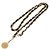 Collana CHANEL metallo Gold Tone CC Auth bs37294A - vista 7