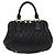 Borsa a mano Miu Miu Matelassé in pelle 2way Nera Tono Oro Auth ki6891M Nero - vista 2