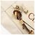 Chloé Borsa Tote Chloe Eden Small in Pelle Bianco Oro Auth 204236 D'oro - vista 19