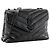 Autre Marque SAINT LAURENT - Borsa a tracolla Loulou Small Saint Laurent in pelle liscia nera Nero - vista 2