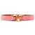 HERMÈS - Bracciale Rivale Hermès in pelle liscia rosa (T3) - vista 2