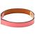 HERMÈS - Bracciale Rivale Hermès in pelle liscia rosa (T3) - vista 4