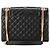 Autre Marque SAINT LAURENT - Borsa a tracolla Envelope Medium Saint Laurent in pelle grana grossa nera Nero - vista 3
