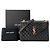 Autre Marque SAINT LAURENT - Borsa a tracolla Envelope Medium Saint Laurent in pelle grana grossa nera Nero - vista 9