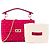 Valentino Garavani VALENTINO - Borsa a tracolla Valentino Rockstud Spike in velluto rosa - vista 8