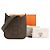 HERMÈS - Borsa a tracolla Evelyne 16 in pelle clémence kaki Cachi - vista 7