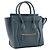 Céline CELINE - Borsa a mano Luggage Micro Celine in pelle grana blu canard - vista 2