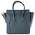 Céline CELINE - Borsa a mano Luggage Micro Celine in pelle grana blu canard - vista 3